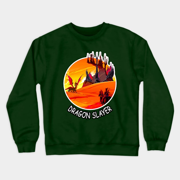 🐲 Brave Dragon Slayer Crewneck Sweatshirt by Pixoplanet